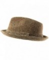 Herringbone Winter Fedora Uprturn Hat