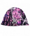 Moonshine Camo Muddy Girl Camo Western Fleece Reversible toboggan Beanie Winter Hat JP Purple Pink - CX127O5YRNB