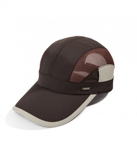 Topex Mens UPF50 Quick-Dry Baseball Cap Free-Size Sun Hat Running Cap Unisex - 16018_coffee - CW12K78DLHZ