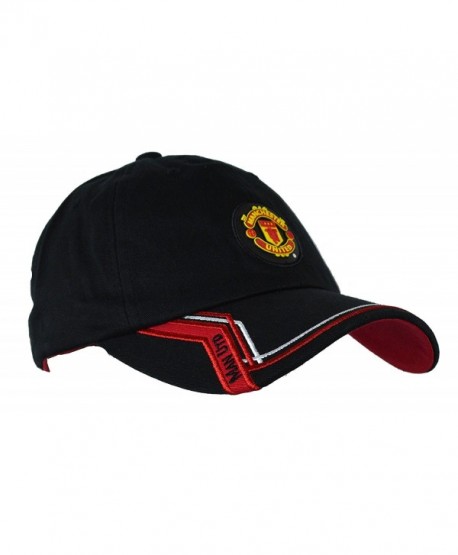 Manchester United Hat Cap Adjustable Rhinox Group Cap MUFC 100 % Cotton Garment Wash - BLACK 1893 - C212M96XZKB