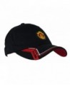Manchester United Hat Cap Adjustable Rhinox Group Cap MUFC 100 % Cotton Garment Wash - BLACK 1893 - C212M96XZKB