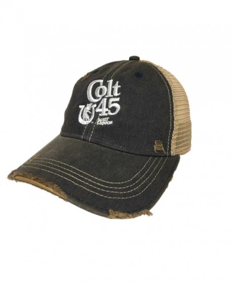 Original Retro Brand Colt 45 Malt Liquor Brewing Company Retro Brand Vintage Mesh Beer Adjust Hat Cap - CI12N202UP7