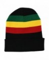 Mens Rasta Long Beanie Black