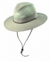Dorfman Pacific Men's Cotton Big and Tall Mesh Safari Hat - Khaki - C811VOP9XVT