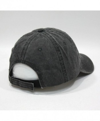 Vintage Washed Adjustable Baseball Charcoal in Men's Baseball Caps