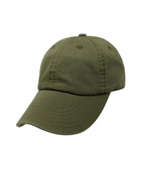 ChoKoLids Cotton Dad Hat Adjustable Blank Cap Low Profile Unstructured Polo Style - Army Green - CO189XGYHUI