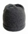 Frost Hats Luxurious Cashmere Beanie Soft Mans Hat CSH-059 - Charcoal - C711UIQUGVV