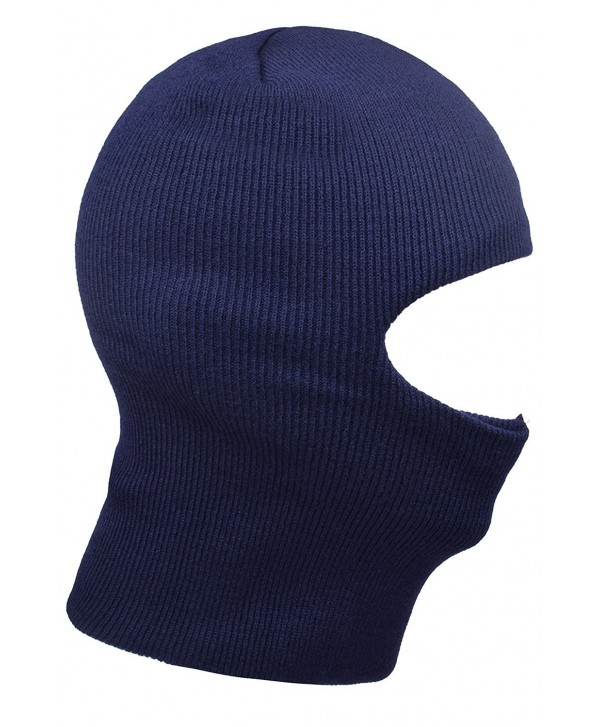 JIERKU Outdoor Beanie Face Mask Windproof Knit Balaclava Ski Warm Winter Mask for Men - Navy - C2186GLA767