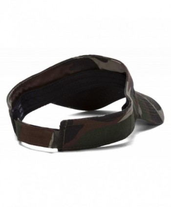 Woodland Camo Blank Adjustable Visor