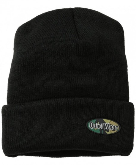 Quietwear Men's Rufftuf 4 Layer Cuff Cap - Black - CK116A9DD5Z