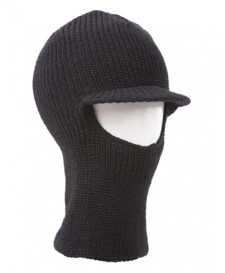 Face Ski Mask w/ Visor - Black - CQ11B18H2FN