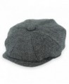 Hats in the Belfry Belfry Kolby - Herringbone newsboy Cap - Black Tweed - CE187CTK8N0