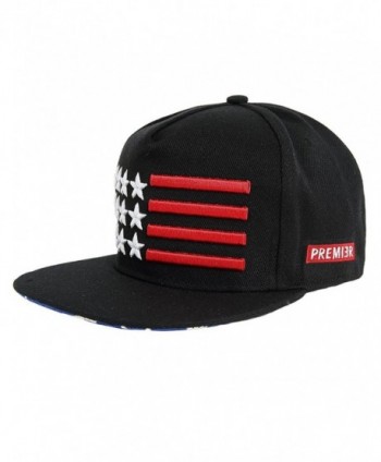 SSLR Men's Star Custom Embroidered Patch Flat Bill Caps - Black - CQ11KZVFZGZ