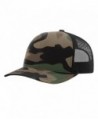 Twill Mesh Back Trucker Snapback Hat -- GREEN CAMO/BLACK - C6185Q0UEWE