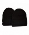 Great Deals! 2 Pack Knit Beanies / Black - CO110PFRME9