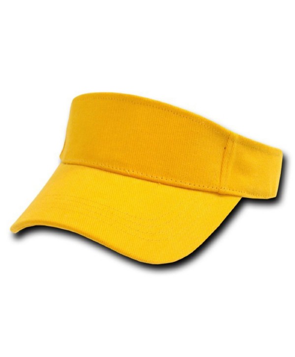 GOLD YELLOW ADJUSTABLE SUN GOLF TENNIS VISOR CAP CAPS HAT HATS - CO112ETVH31