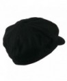 Wool Solid Spitfire Hat Black in Men's Newsboy Caps