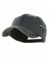 Low Profile Washed Side Zipper Pocket Cap - Navy White - CO113HASN2X