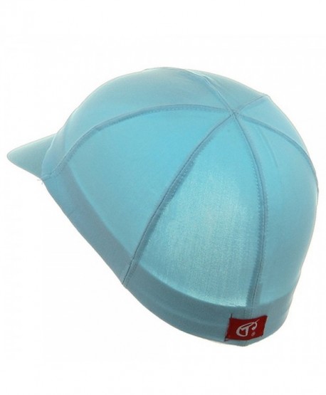 Titan Sport Solid Spandex Pin-Wheel Visor Cap - Sky Blue 1646 - Sky Blue - CH11CADOO7B