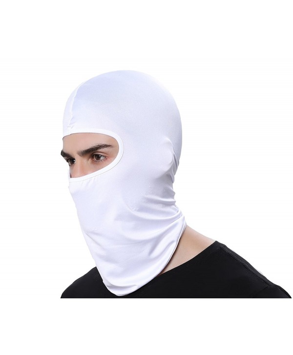 Ganway GAMWAY Ski Mask Balaclava Hood Skullies Beanies Outdoor Sports Cycling Hat - White - CR17YLDYMXA