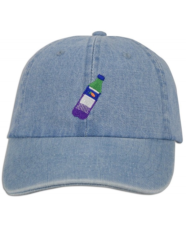 JLGUSA Lean Codein Dirty Sprite Emoji Memes Embroidered Dad Hat Baseball Cap Adjustable - Lt. Blue Denim - C2183YY5CY2