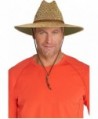 Coolibar UPF 50+ Men's Straw Beach Hat - Sun Protective - Natural - CP12EGDDU37
