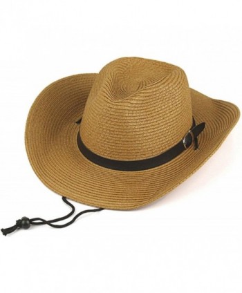 YOYEAH Panama Straw Fedora Beach Sun Hats Summer Short Brim Straw Fedora - Coffee - CR1820ED4NH