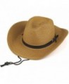 YOYEAH Panama Straw Fedora Beach Sun Hats Summer Short Brim Straw Fedora - Coffee - CR1820ED4NH