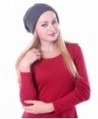 HDE Unisex Double Layer Slouchy Baggy Warm Winter Fashion Beanie Skully Hat - Dark Gray - CL11HQ2XR43