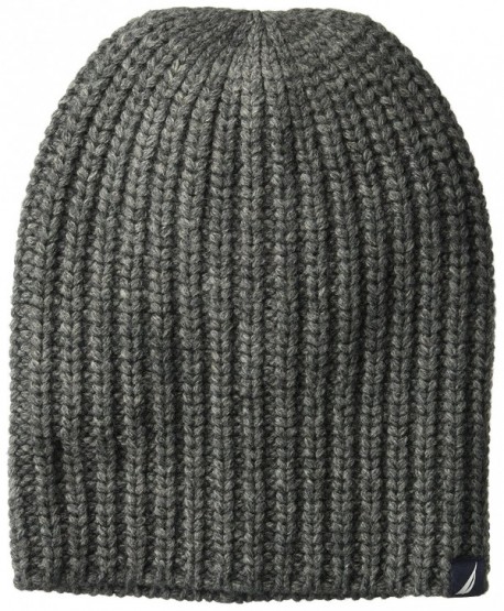 Nautica Men's Cardi Stitch Hat - Granite Heather - C1186NX8G8G