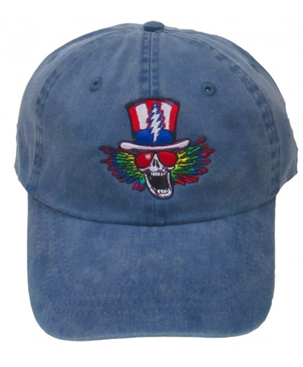 Grateful Dead Psycle Sam Embroidered Baseball Cap in Navy - CO12GSVX1TN