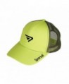 Sportoli Adult and Kids Cotton Blend and Mesh Snapback Trucker Baseball Cap Hat - Lime - C6127DEQ551