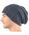 Stylish Men's Cable Knit Slouchy Beanie Unisex Daily Hat - Dark Gray - CH126T3R73L
