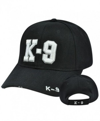 K-9 Police Unit Officer Gear- 3D Embroidered Adjustable Baseball Cap Hat - C312OCACM5I