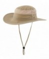 Connectyle Outdoor Mesh Sun Hat Wide Brim Sun Protection Hat Fishing Hunting Hiking Hat - Dark Khaki - CN12EK9XOKV