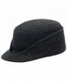 Wool Petersham Winter Traditional Alpine Mountain Cap - CF11OMI4Y2D