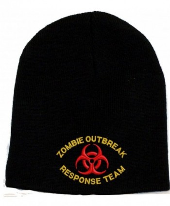 Zombie Outbreak Response Team Embroidered Skull Cap - Black - CG1196SGEIB