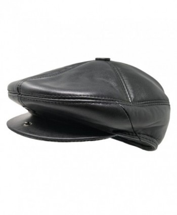 TangTown Lambskin Leather Newsboy Driving in Men's Newsboy Caps