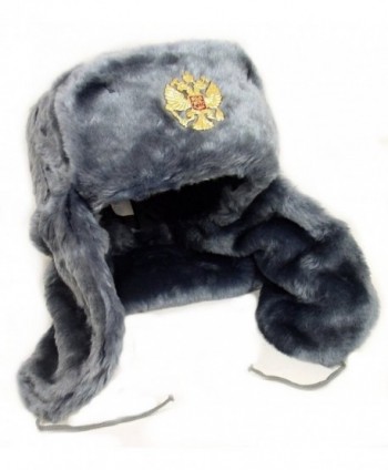 Russian Hat Flaps Gray Ushanka