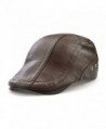 Gudessly Men's Classic Flat IVY Vintage newsboy Driving Cap Golf Hunting Cabby Hat - Light Brown - CC1888LXQXT