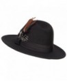 Poly Faux Feather Panama Hat