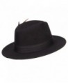 Poly Faux Feather Panama Hat in Men's Fedoras