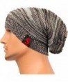 REDSHARKS Unisex Baggy Beanie Slouchy Knit Caps Skull Hats Stripe Design XHX1017 - Coffee - CC128YYTT5R