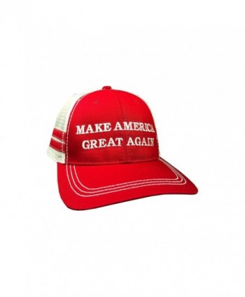 how-z-it Make America Great Again Donald Trump Hat - Vintage Style Red Trucker Hat - C612O3P3AQ2