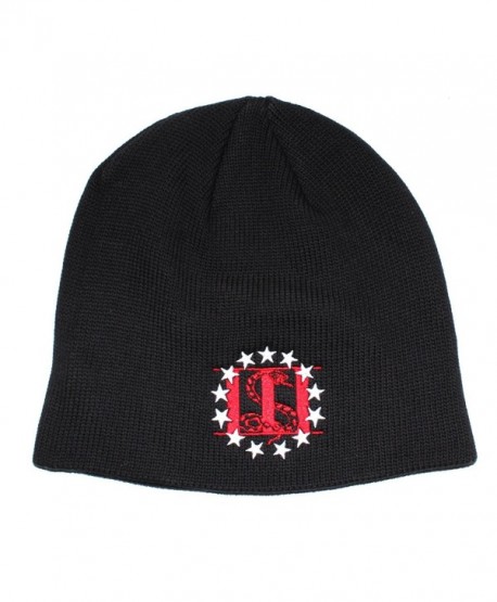 Molon Labe Apparel Men's Knit Cotton Beanie Cap 3 Percenter - Black - CA12N1QM3CJ