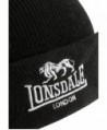 Lonsdale Men%C2%B4s Beanie Black Embroided in Men's Skullies & Beanies