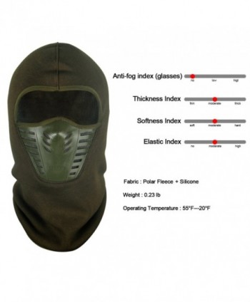 Balaclava Breathable Silicone Winter Fleece in Men's Balaclavas