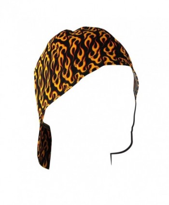 ZANheadgear Welder Cap with Flames Design (Black/Orange- 7.5") - C4110JBLNCB