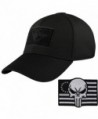 Condor Tactical Flex Cap with Punisher Morale Patch Bundle - Black - CU12MAH0II2