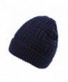 JOYEBUY Men Women Winter Skull Cap Warm Wool Slouchy Beanie Hat Windproof Hat Valentine's Gift - Navy Blue - CM185UCZMH4